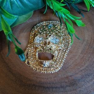✨HP✨Gold Plated Sugar Skull Pendants